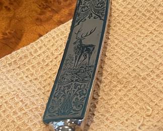Etched Blade Carving Knife