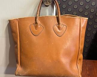 Vintage LL Bean Leather Tote Bag