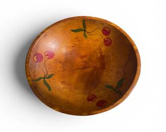 Wood Cherry Bowl