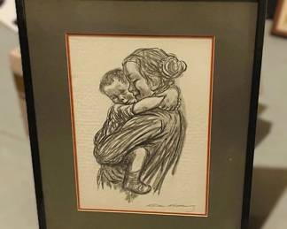 "Child in Arms" by Kollwitz 