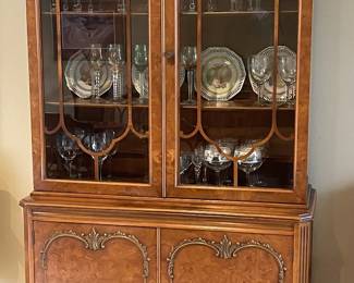 Romweber French Provincial Burl Wood Cabinet - Circa 1920