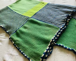 Vintage Green-Tones Blanket