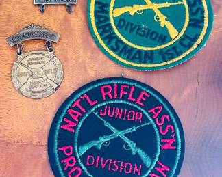 Vintage NRA Junior Marksman Patches 
