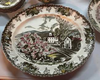 "Friendly Village" Platters 