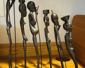 Hand-Carved Tribal Family 