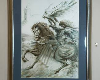 Original Artwork "Le Jinete y su águila" by Jean Dupuis
