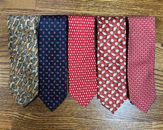 Designer Silk Ties: Valentino, Vineyard Vines, Ermenegildo Zegna