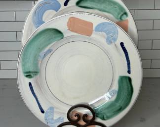 Hand-Painted Ceramic Plates