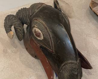 Baule Tribe Ram Mask