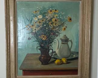 Still Life with Flowers and Teapot