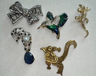 Brooches: Attwood & Sawyer, MMA & more