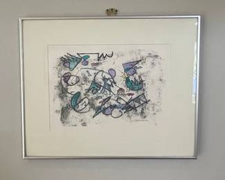 Delia - 1986 Abstract Lithograph