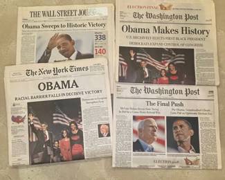 Barack Obama 2008 Election Commemorative Newspapers