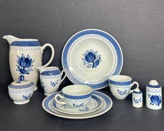 Royal Copenhagen Aluminia Tranquebar Blue Dinnerware Set
