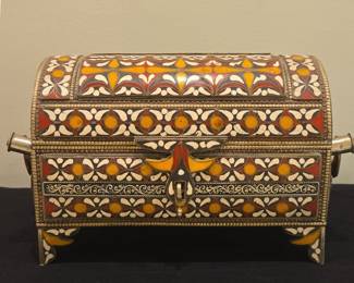 Moroccan Inlaid Jewelry Box