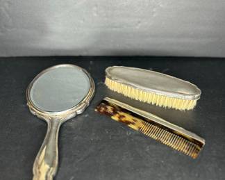 Hermann Bauer 835 Silver Vanity Set