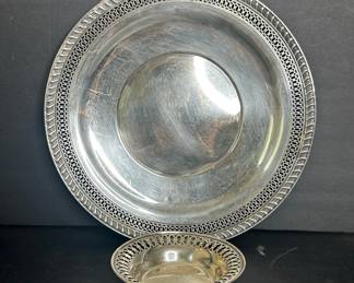 Sterling Silver Bowl and Platter