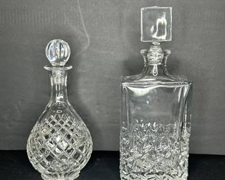 Ceska Bohemian Crystal Decanters