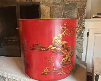 Chinoiserie Toleware Cachepot