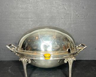 Silver Plated Revolving Dome Food Warmer