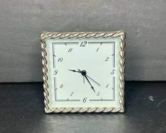 Pottery Barn Twisted Rope Bezel Desk Clock