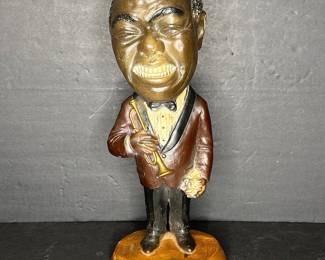Louis Armstrong Chalkware Statue