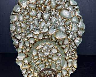 Arda Glass Hand-Painted Pebble Plates