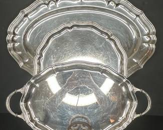 H. R. W. Fink Sterling Silver Serving Platters