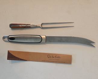 Sur La Table Cheese Knife and Fork Set