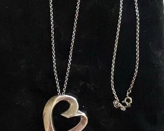 Tiffany & Co. Paloma Picasso Loving Heart Pendant Necklace