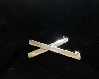 Elsa Peretti "X" Sterling Silver Pin/Brooch