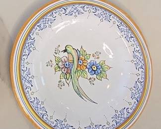 Henriot Quimper "Jardin d'été" Decorative Plate