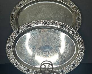 Godinger Silver Plated Oval Trays