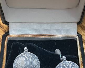 Vintage Sterling Silver "Time" Charm Set