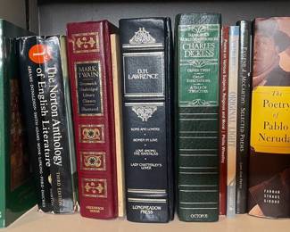 Collection of Classic Literature and Poetry Books, including Greenwich Unabridged Library Classics