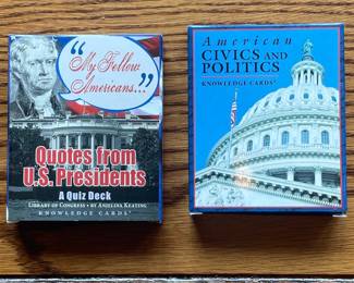 Quotes from U.S. Presidents Quiz Deck and American Civics and Politics Knowledge Cards