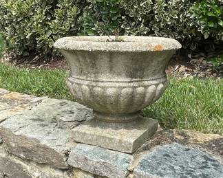 Acanthus Leaf Concrete Urn Planter
