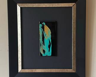 Abstract Figurative Painting with Monogram SH