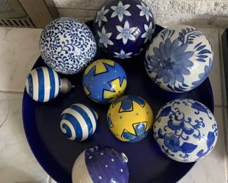 Ceramic Chinoiserie Orbs
