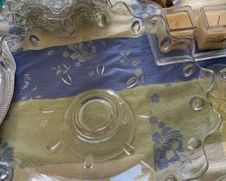 Indiana Glass Cake Stand - Teardrop Pattern