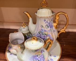 Hand Painted Serving Set