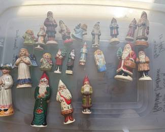 Rare Vaillancourt chalkware christmas figures
