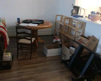 bookshelves, kitchen items, etc.