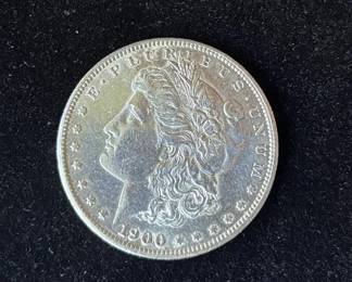 1900 Morgan Silver Dollar Coin