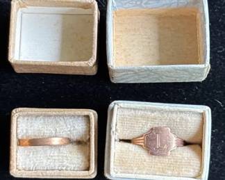 Gold baby Rings