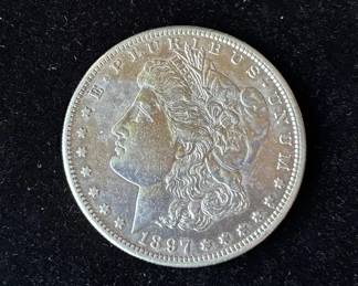 1897 Morgan Silver Dollar Coin