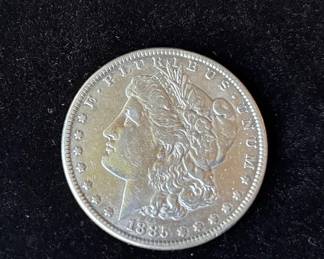 1885 Morgan Silver Dollar Coin