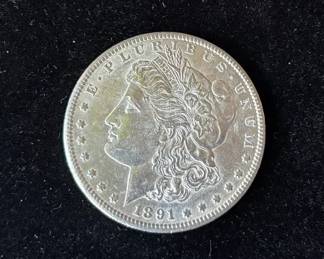 1891 Morgan Silver Dollar Coin