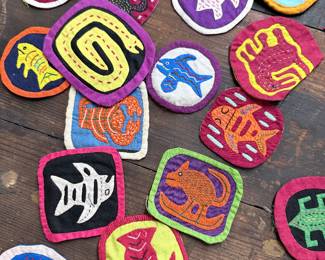 Vintage applique patches