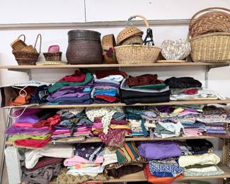 Fabric of all kinds and baskets